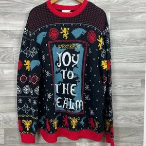 Game of Thrones Christmas Sweater Joy to the Realm Size XXL